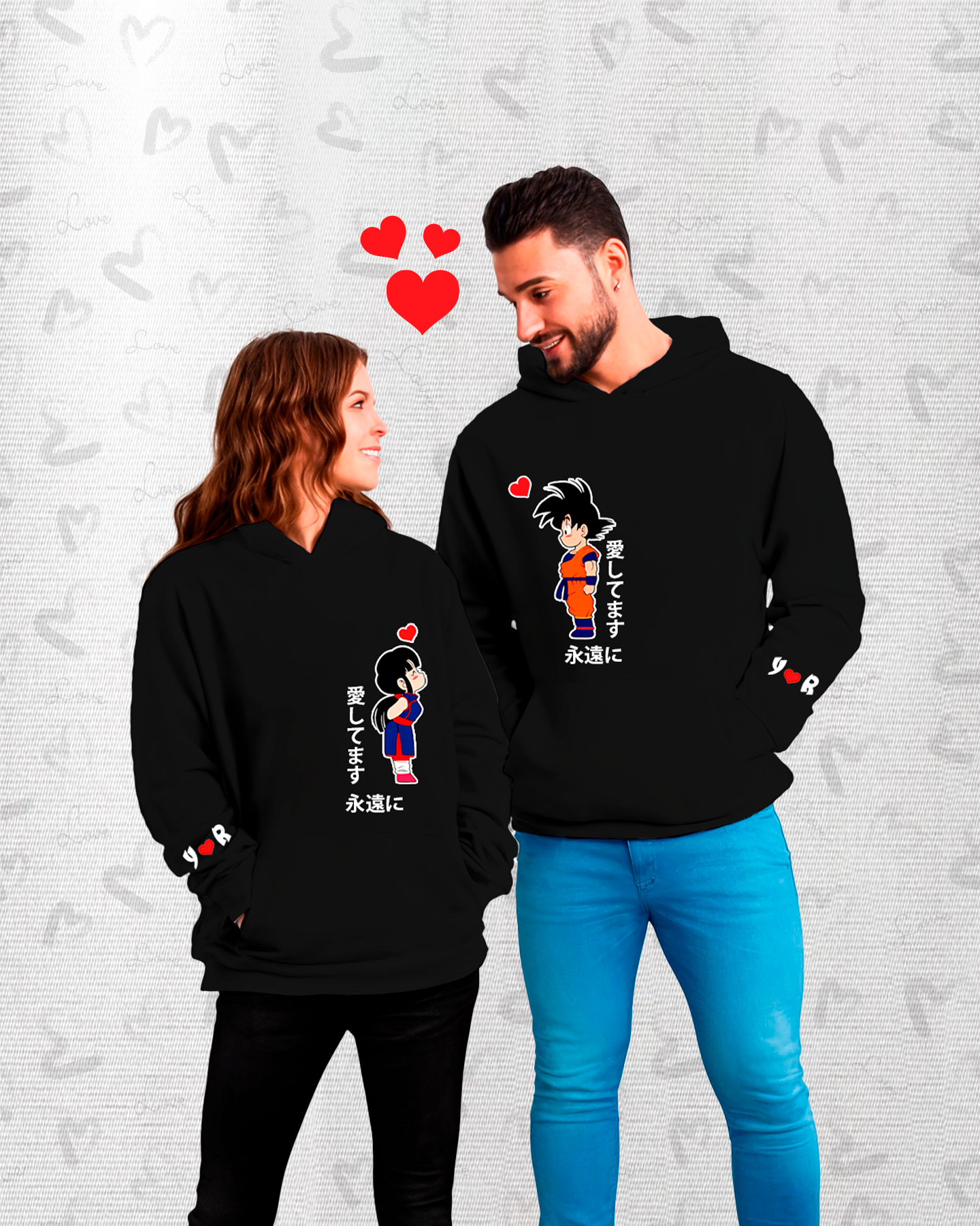 Poleras Pareja Saiyajin