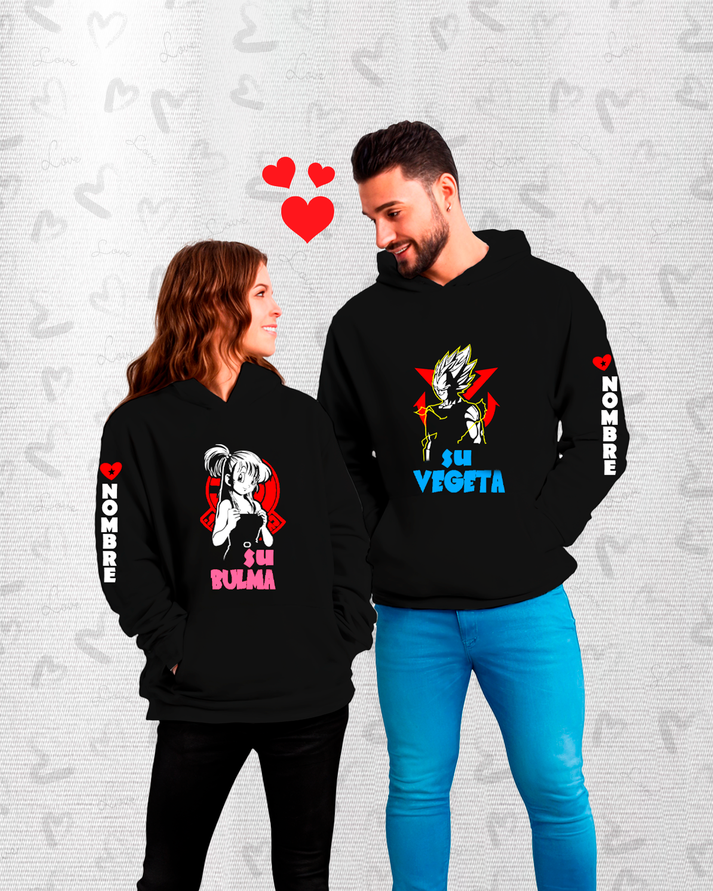 Poleras Pareja Saiyajin