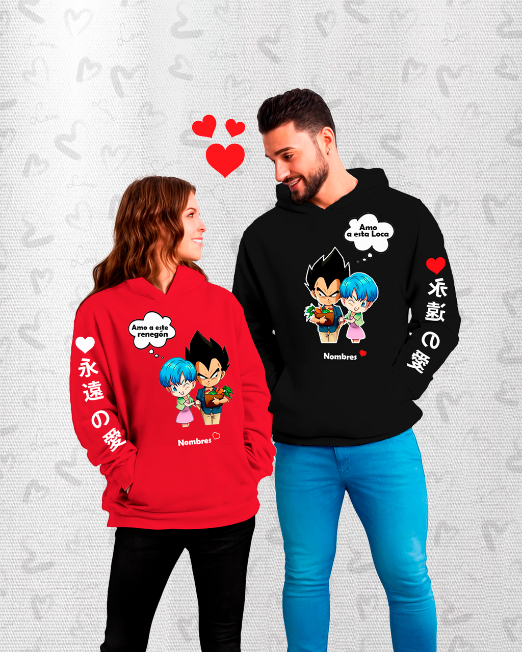 Poleras Pareja Saiyajin