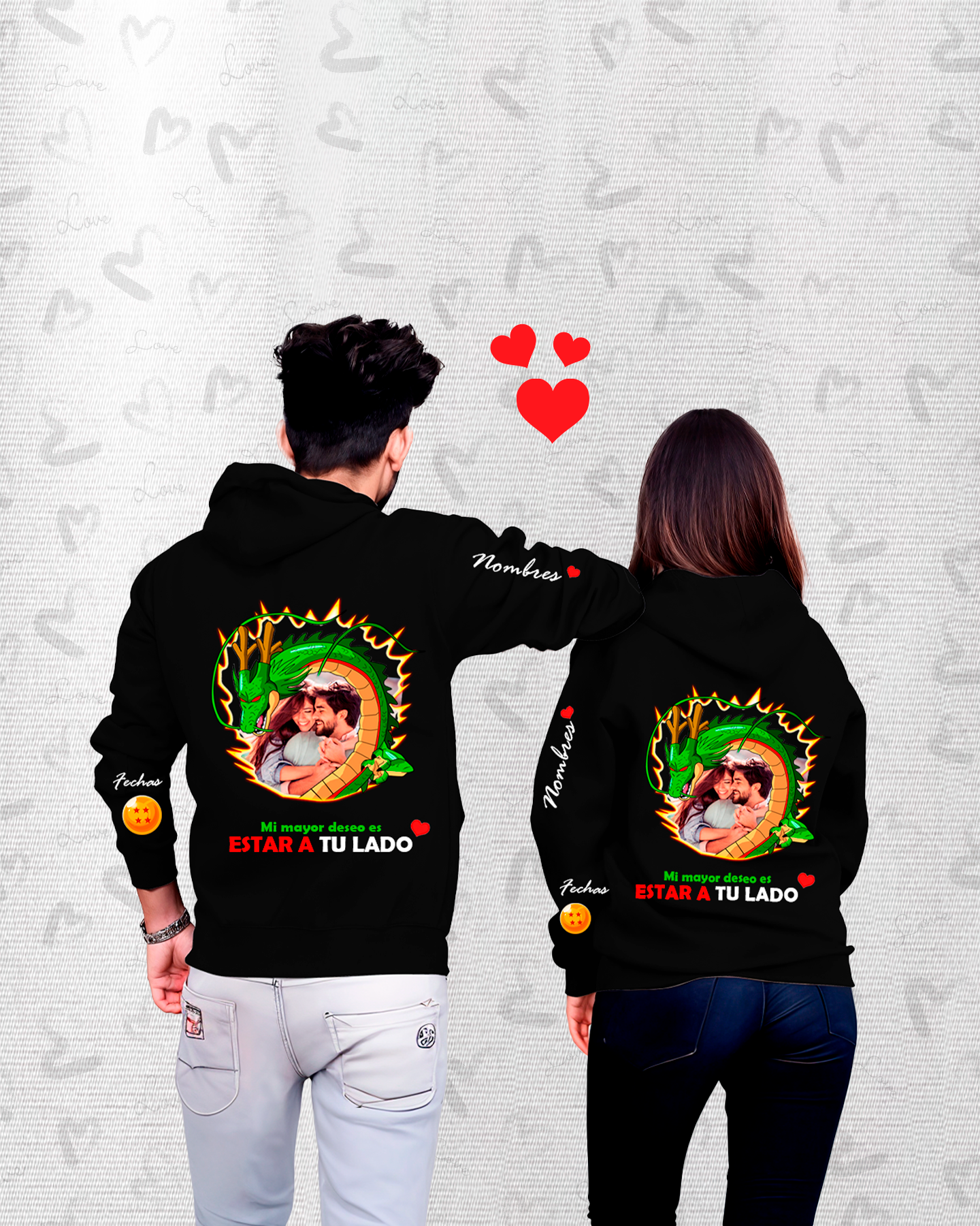 Poleras Pareja Saiyajin