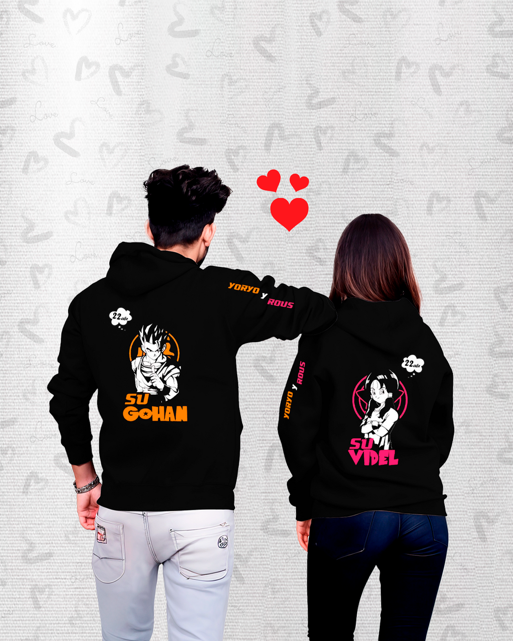Poleras Pareja Saiyajin