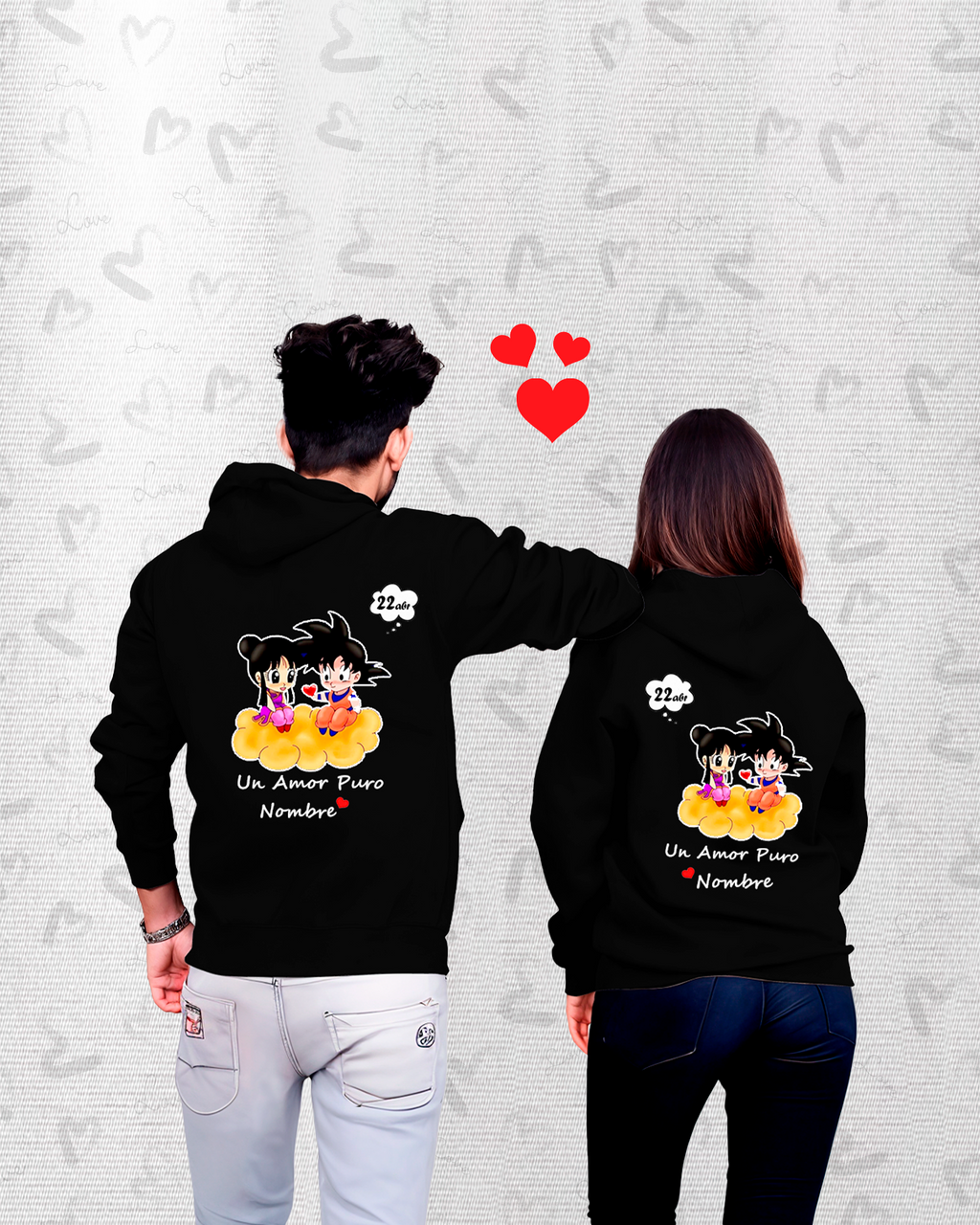 Poleras Pareja Saiyajin