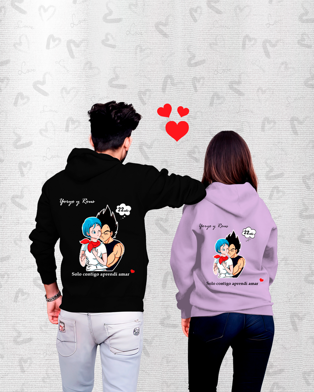 Poleras Pareja Saiyajin