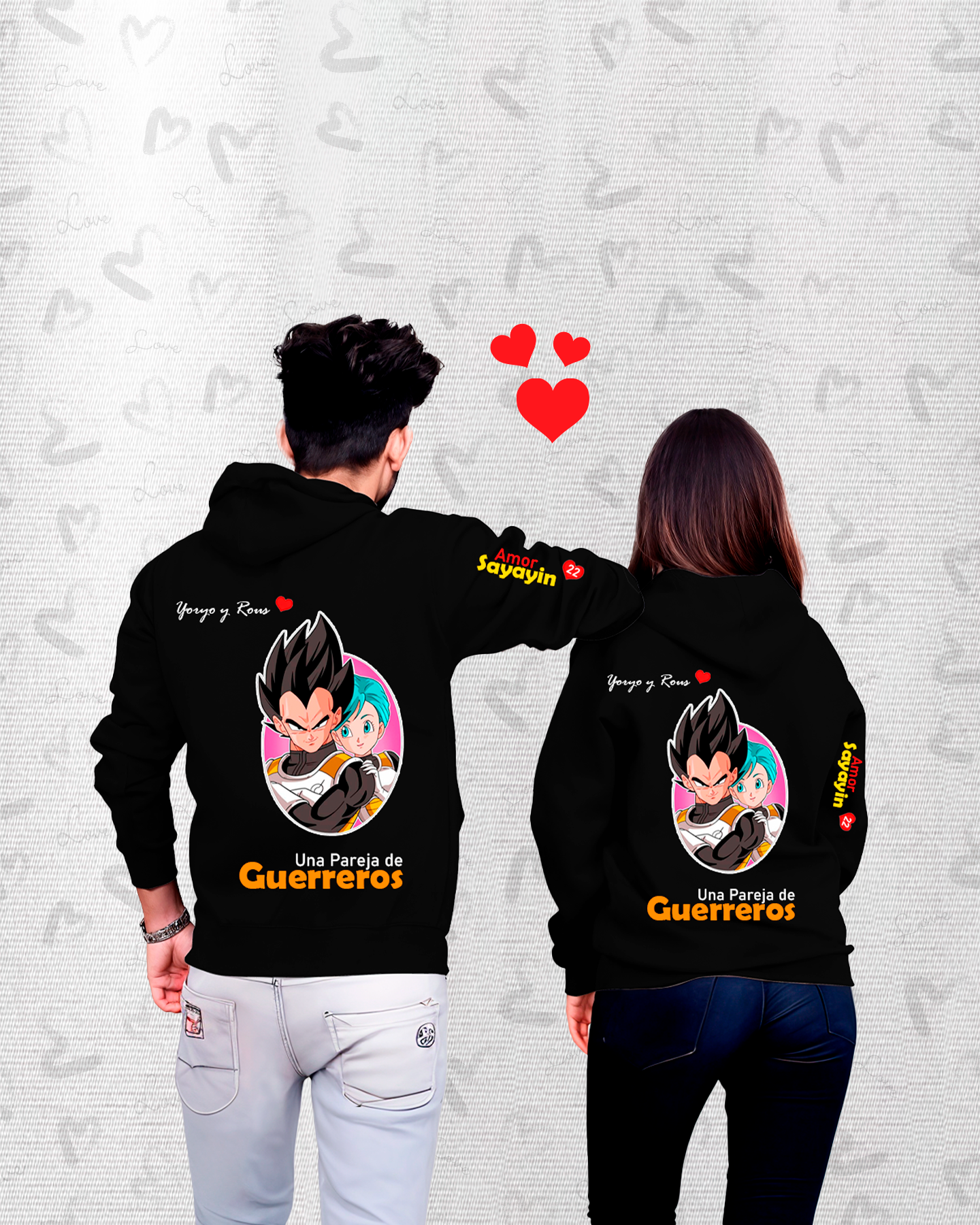 Poleras Pareja Saiyajin